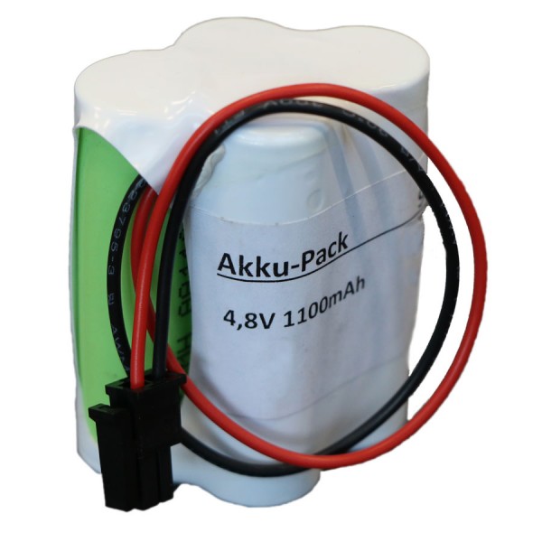 Akkupack 4,8V 1100mAh NiMH mit Kabel und Stecker für Inotec 890014