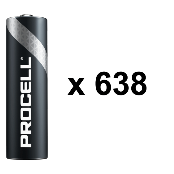 Duracell Procell Alkaline LR6 Mignon AA Batterie MN 1500 1,5V 638 Stk. (VPE)