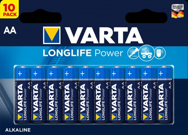 Varta Longlife Power Mignon AA Batterie 4906 LR06 (10er Blister)