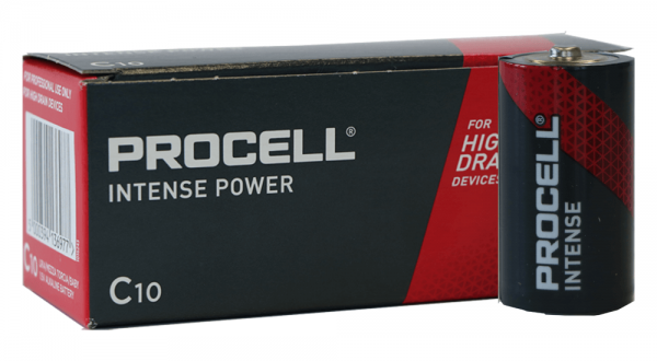 Duracell Procell Alkaline Intense Power LR14 Baby C Batterie MN 1400, 1,5V 10 Stk. (Box)