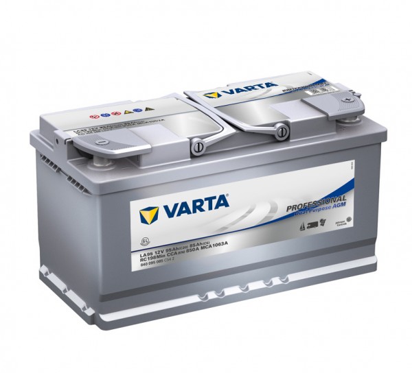 Varta LA95 Professional DP AGM Batterie 12V 95Ah 850A 840095085