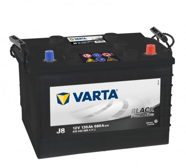 VARTA J8 ProMotive Heavy Duty 12V 135Ah 680A LKW Batterie 635 042 068