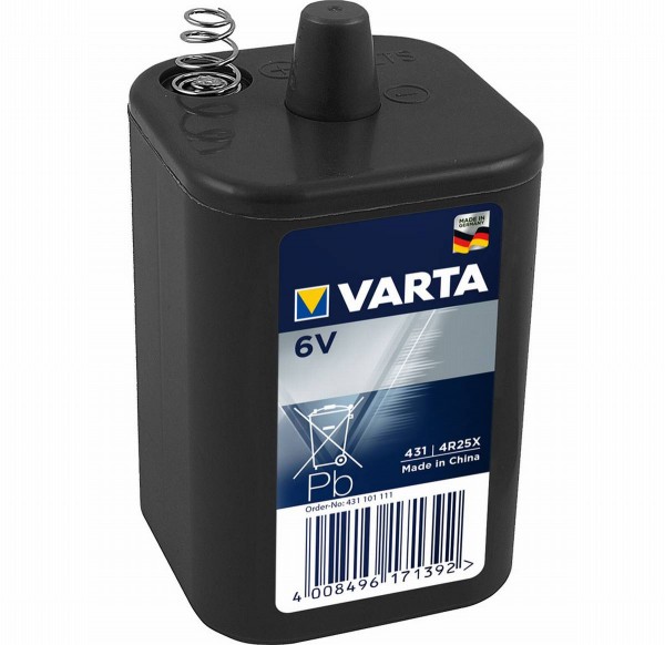Varta Professional 431 4R25X 6V Blockbatterie Motor 8,5Ah Zink-Kohle (lose)