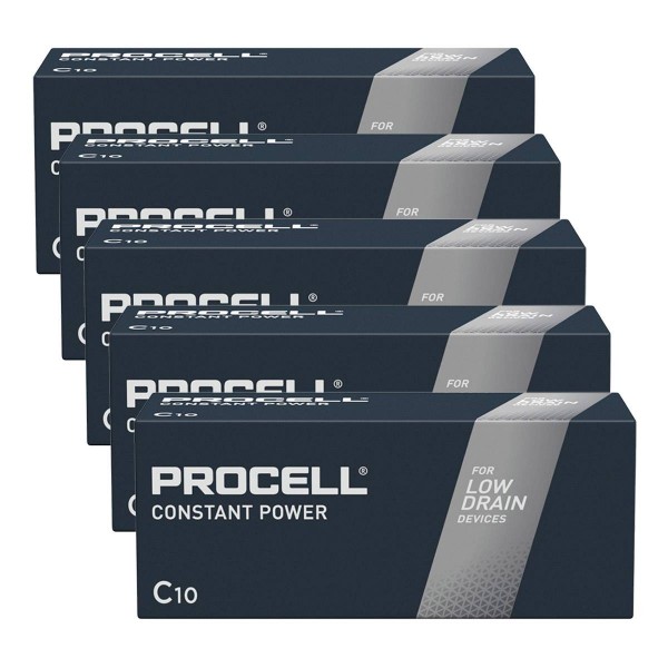 Duracell Procell Constant Alkaline LR14 Baby C Batterie MN 1400 1,5V 50 Stk. (Box)