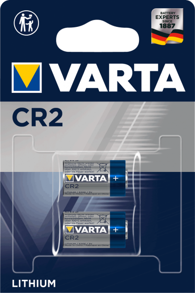 Varta CR2 3V Primär Lithium CR2 3V Fotobatterie (2er Blister)